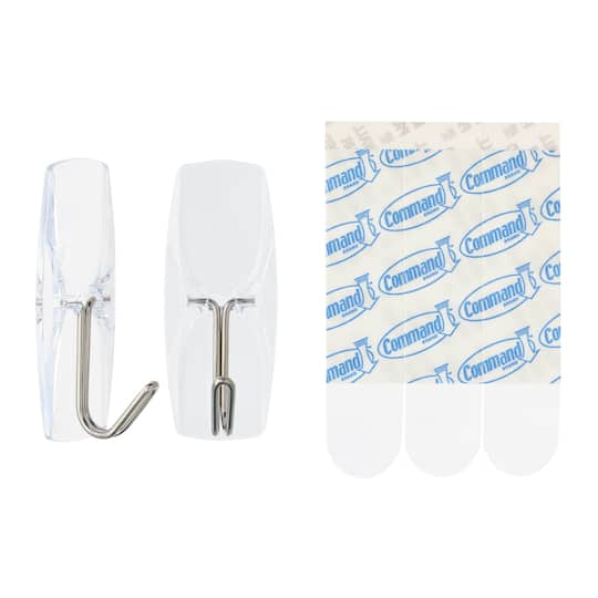 Command™ Clear Medium Wire Hooks